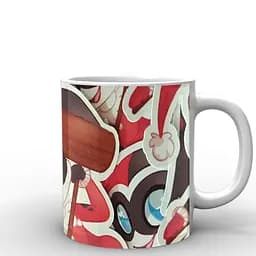 Кухоль GeekLand Загін Самогубців Suicide Squad Harley Quinn Geeky Sticker SS.02.041 330 мл білий