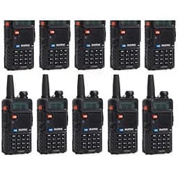 Портативная рация Baofeng UV-5R Black Ten Pack комплект 10 шт (2200000758972)