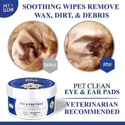 Серветки вологі Pet Clean Eye & Ear Wipes для гігієни очей та вух домашніх тварин 50 шт. - мініатюра 3