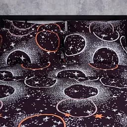 Комплект постільної білизни Moon&Star Бязь Gold Люкс Cosmic Vibes King Size 220x240 наволочки 4х50х70 - мініатюра 4
