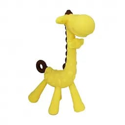 Силиконовый прорезыватель "Жираф" Mega Zayka MGZ-0423(Yellow) без футляра