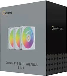 Комплект вентиляторів OCYPUS GAMMA F12 ELITE 120MM WH ARGB 3 IN 1 (GAMMA-F12-WH3AM00E-GL) - мініатюра 11