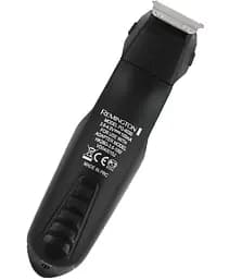 Remington Набір для стрижки для бороди Edge all in one kit, вусів, голови, носа і тіла, акум., насадок-10, титан.напил., чорний - мініатюра 4