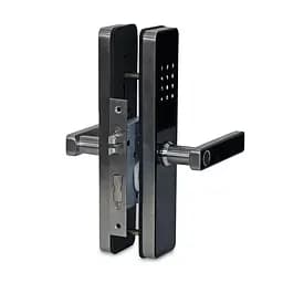 Замок біометричний автономний Trinix TRL-5303BTF Silver з Bluetooth, зчитувачем відбитків пальців і карт Mifare (65-00060)