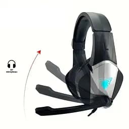 Ігрові навушники з мікрофоном Jedel HG220 Black-Silver - мініатюра 2