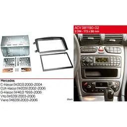 Перехідна рамка Mercedes-Benz Vito, Viano, W639, W203, W209, W463 ACV 381190-02 - мініатюра 4