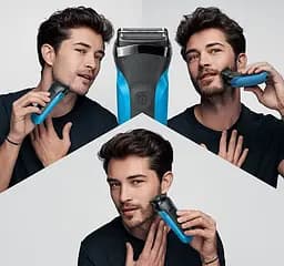 Електробритва Braun (Series 3 310BT Black/Blue) - мініатюра 3