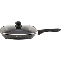 Сковорода-гриль Heinner со стеклянной крышкой 28х28 см (HR-BET-ROCA28G)