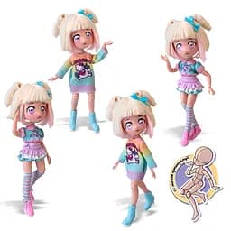 Ігровий набір 4SF Manga Dolls серії Hello Kitty Стильна Цукерочка Єдиноріг з аксесуарами (HKTF2000) - мініатюра 3
