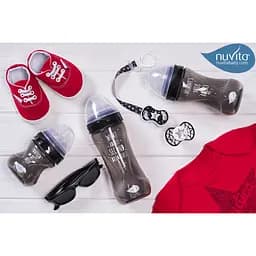 Пляшечка для годування Nuvita Mimic Cool, антиколікова, 330 мл, чорний (NV6052BLACK) - мініатюра 14