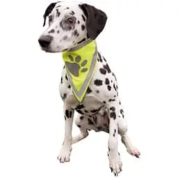 Хустка для собак Trixie світловідбивальна L-XL 43-60 см жовта (30123) - мініатюра 2