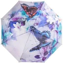 Женский складной зонтик полуавтомат Lamberti 103 см сиреневый