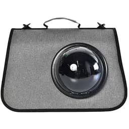 Сумка для транспортування тварин 4Dog з ілюмінатором 38x27x20 см сіра