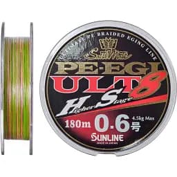 Шнур Sunline PE EGI ULT HS8 180 м 0.6/0.128 мм 4.5 кг