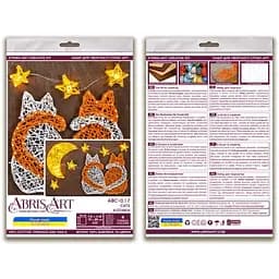 Набір стрінг-арт Котики ABC-017 дерев'яна основа