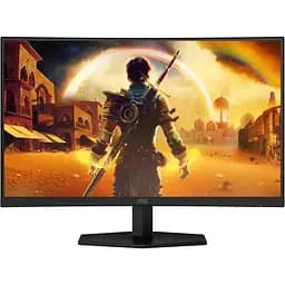 Монітор AOC TFT 27` C27G42E, VA, 180Гц, вигнутий,  2хHDMI, DP, колонки, чорно-червоний