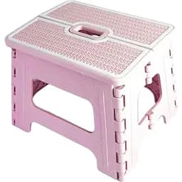 Табурет розкладний Stenson R88945 30х24х22 см рожевий (26143)