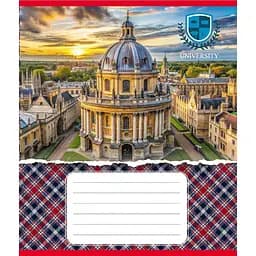 Зошит загальний "Університети" Leader 048-590258K-1 в клітинку, 48 аркушів