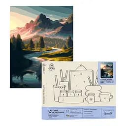 Набір для розпису по номерах "Гірський пейзаж" 40*50 см, IDEA2-GX47212, ТМ "99IDEAS"