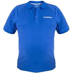 Тенниска поло Shimano Short Sleeve Polo Blue M