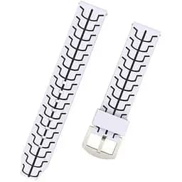 Силіконовий ремінець Primo Splint для годинника Motorola Moto 360 2nd gen (46 мм) White-Black