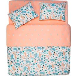 Комплект постільної білизни Ardesto Gloria сатин двоспальний євро світло-рожевий (ART2022CP)