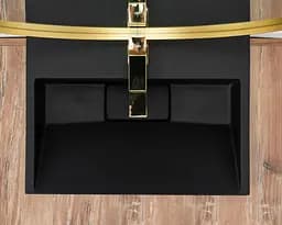 Умивальник Rea Goya 37x50 black mat (REA-U8778), Матова - мініатюра 5