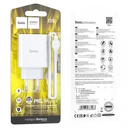 Зарядний комплект Hoco C97A 20 W 1PD 1 USB QC 3.0 charger + Type-C-to-iP Cable - мініатюра 2