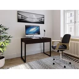 Стіл комп'ютерний у стіли лофт з 2 висувними шухлядами II FMX-2 Темний венге