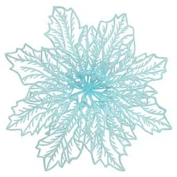 Ялинкова іграшка MIS LT Квітка Різдвяник павутинка-2 17х17х4 см блакитний