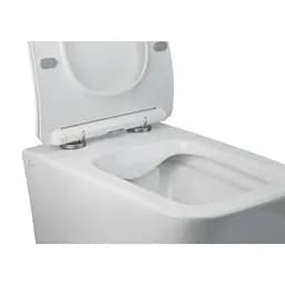 Набір Qtap інсталяція 3 в 1 Nest QT0133M425 з панеллю змиву круглою QT0111M11112CRM + унітаз з сидінням Crow QT05335170W, Білий - мініатюра 5