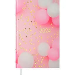 Щоденник датований Buromax Only 2024 A6 рожевий (BM.2549-10)