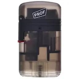 Запальничка Prof Double Jet Flame Transparent Black