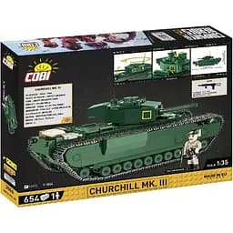 Конструктор Cobi Company of Heroes 3 Танк Черчилль M3, масштаб 1:35, 654 деталі (COBI-3046) - мініатюра 2
