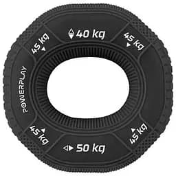 Еспандер кістьовий PowerPlay силіконовий PP-4331 Hand Grip Hard 40-45-50 кг Чорний (PP_4331_Black_(40-45-50))