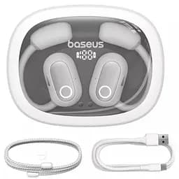 Бездротові TWS навушники Baseus Eli Fit OS Open-Ear (A00073200) Moon White - мініатюра 4