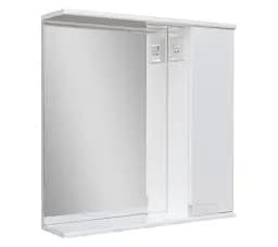 Дзеркало з шафкою ПіК Сімпл праве з LED підсвічуванням 70 см Білий 30412