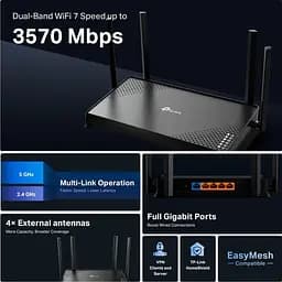 Роутер TP-Link Archer BE220 BE3600 (ARCHER-BE220) - мініатюра 7