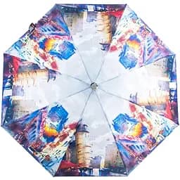 Жіноча складана парасолька механічна Art Rain 93 см різнобарвна