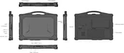 Ноутбук Захищений ноутбук AGN x15A 15,6"FHD LCD /i7-1255U/ 32G+512SSD/IP65 MIL-STD-810H Black (AGN_x15A_i7_12Th_32_512) - мініатюра 6