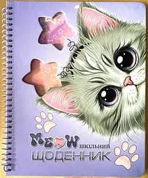 Щоденник шкільний, 165x208 мм, 40 аркушів, спіраль, SD1907