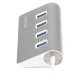Концентратор Maxxter USB 3.0 Type-A 4 ports silver (HU3A-4P-01) - мініатюра 3