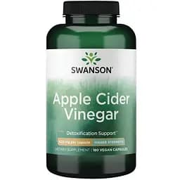 Яблучний оцет Swanson Apple Cider Vinegar High Potency 625 мг 180 капсул