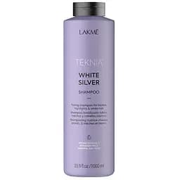 Тонуючий шампунь для нейтралізації жовтого відтінку волосся Lakme Teknia White Silver Shampoo 1 л