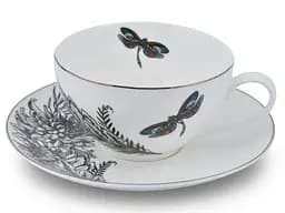 Чашка чайна з блюдцем порцелянова Astera Charm Dragonfly 410 мл (A0530-CS410-A)