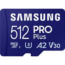 Карта пам'яті Samsung microSDXC PRO Plus 512GB Class 10 UHS-I U3 V30 A2 + SD Adapter (MB-MD512SA) [112861] - мініатюра 12