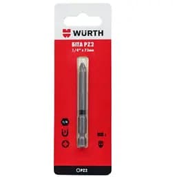 Бита Wurth PZ2 1/4IN L73 мм 1 шт. в блистере (1614176777901)