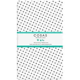 Набір простирадл на резинці Cosas Pink Zigzag & Dots 60х120х12 см (SetSheet_ZigPinkGrey_DropWGrey_120x60) - мініатюра 3