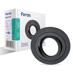 Встраиваемый поворотный светильник Feron DL6210 под лампу черный