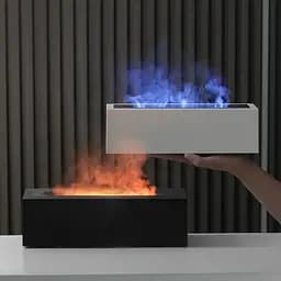 Зволожувач повітря портативний H3 Nordic Style Flame аромадифузор електричний ефект полум'я ПОДАРУНОК + 2 Арома олії Kinscoter 24.9х6.6х7.7 см hoz0012415 - мініатюра 5